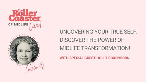 🧐Uncovering Your True Self Discover the Power of Midlife Transformation!