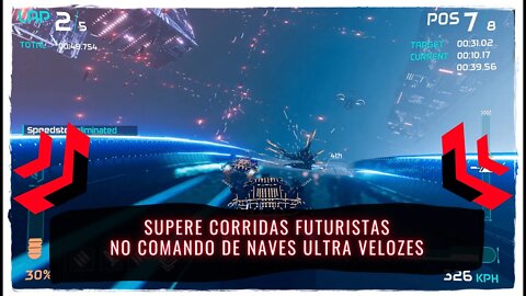 FLASHOUT 3 - Supere Corridas Futuristas no Comando de Naves Ultra Velozes (Jogo para PC)