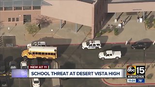 Social media threat under investigation at Desert Vista High School