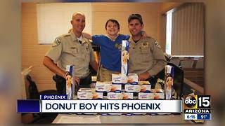 "Donut Boy" hits Phoenix to thank law enforcement