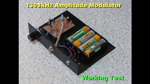 Simple 1308kHz Amplitude Modulator PCB Testing