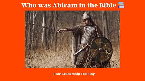 Who was Abiram in the Bible 📚