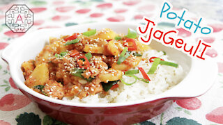 Korean Spicy Potato and Spam Stew (감자 짜글이, GamJa JjaGeulI) | Aeri's Kitchen
