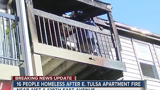 Sixteen People Homeless After Tulsa Apartment Fire