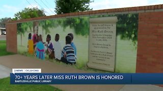 New Bartlesville Public Library mural honors former librarian