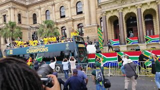 SOUTH AFRICA - Cape Town - Springbok Trophy Tour (Video) (jsF)