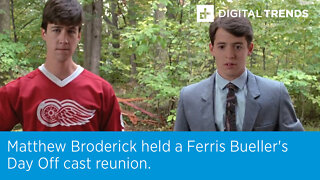 Matthew Broderick held a Ferris Bueller's Day Off cast reunion.