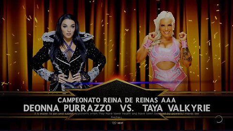 Impact Wrestling Under Siege 2022 Taya Valkyrie vs Deonna Purrazzo for the AAA Reina de Reinas Title