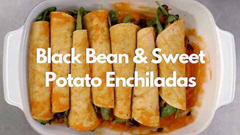 Black Bean & Sweet Potato Enchiladas Recipe