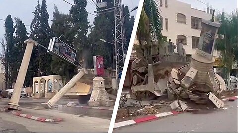 Hearts & Minds: IDF soldiers bulldoze monuments to the late PLO chairman Yasser Arafat for fun 🏛️🚜