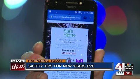 Safety tips for New Year's Eve