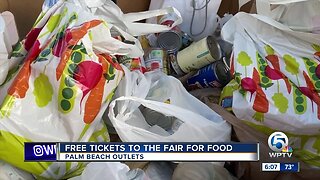 Free tickets to the South Florida Fair given away for food donations