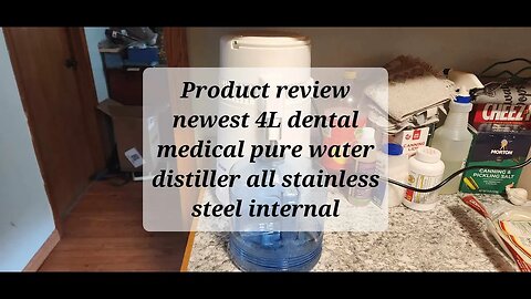 Product review Newest 4L Dental Medical Pure Water Distiller All Stainless Steel Internal #vevor