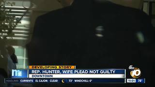 Hunter pleads not guilty in federal court