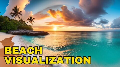 Beach visualization | Guided beach visualization meditation relaxation | Beach walk visualization