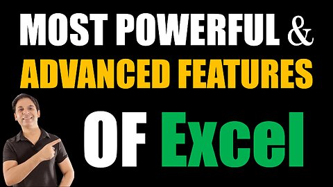 Most POWERFUL and Advanced Features of Excel | 🔥Advanced Excel Functions Excel | Advanced Features