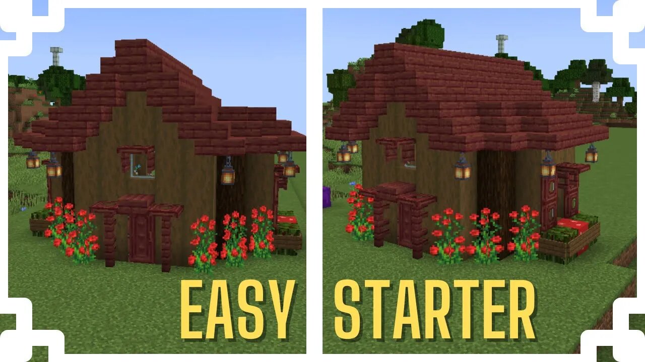 2 Player Starter House for Survival Minecraft, Tutorial!