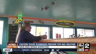 Eastern Shore businesses prepare for severe weather
