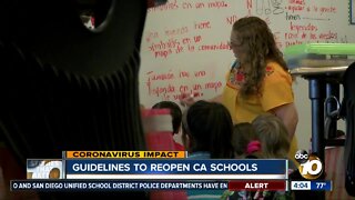 Guidelines to reopen CA schools