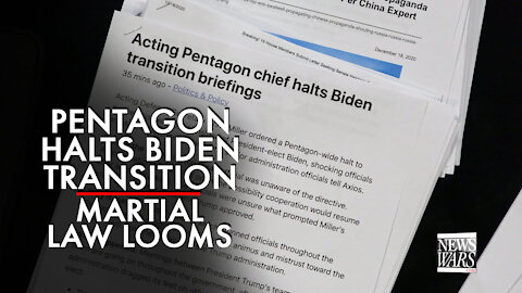 Pentagon Halts Biden Transition as Martial Law Looms