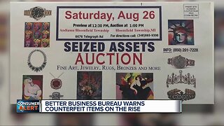 BetterBusiness Bureau warns counterfeit items on the rise