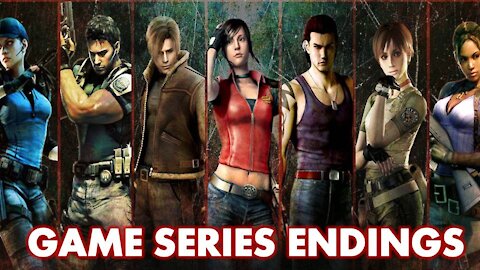 Resident Evil Series (1,2,3,4,5,6,7 and Village) - All Endings (1996 - 2021)
