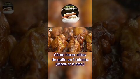 Cómo hacer alitas de pollo (orgánico) en 1 minuto