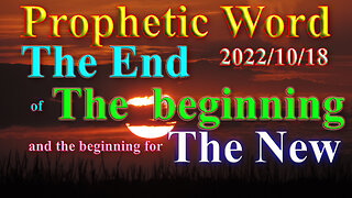 The end of the beginning and the beginning for the new; prophecy