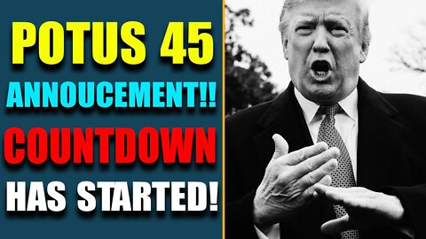POTUS 45'S HUGE ANNOUCEMENT: THE COUNTDOWN HAS STARTED!!! BIG DECLASS REVEALS ABOUT JFK JR