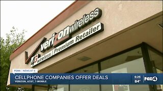 Cell phone companies offering deals