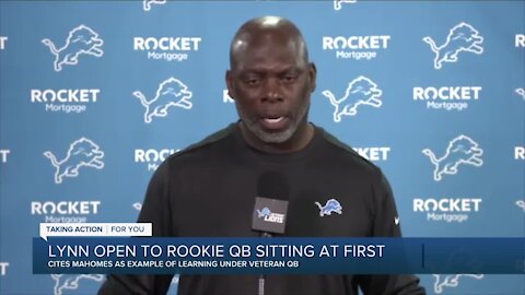 New Lions OC Anthony Lynn open to sitting a rookie QB