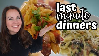 LAST MINUTE DINNER RECIPES | EASY DINNER IDEAS