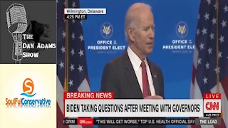 Biden Struggles Mightily In Remarks Following COVID Meetings With Governors