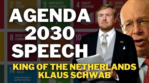 Agenda 2030 Speech | King Of The Netherlands