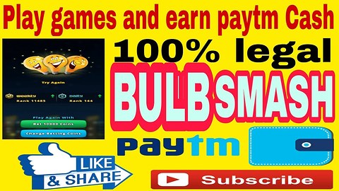 Earn Paytm Money By Playing a Game
