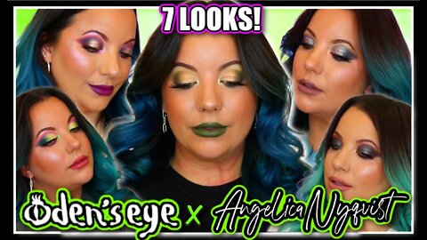 7 LOOKS 1 PALETTE // NEW ODEN'S EYE X ANGELICA NYQVIST // HELA PALETTE REVIEW!