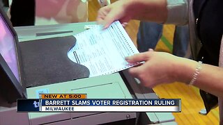 Milwaukee Mayor Tom Barrett slams voter registration ruling