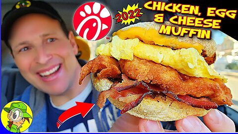 Chick-fil-A® 🐄 CHICKEN, EGG & CHEESE MUFFIN 2022 Review 🐔🍳🧀 | Peep THIS Out! 🕵️‍♂️