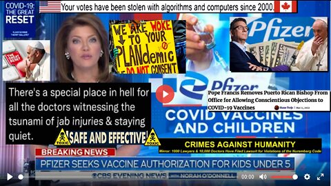 WARNING!! - Pfizer submits COVID shot for children under 5 for FDA authorization