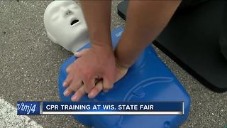 First responders offering free hands-only CPR training at Wisconsin State Fair