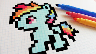 how to Draw Kawaii Ponny - Hello Pixel Art by Garbi KW