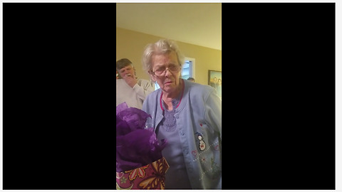 Grandma With Alzheimer's Tries To Remember Her Age During Birthday Party