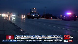 CHP reopens I-5 in both directions following winter weather storm