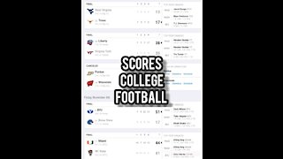 College Football score board