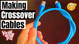 MAKING THE CAT6 RJ45 CROSSOVER CABLE -HOW TO MAKE A NETWORK CABLE FAST