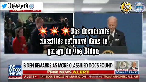 Des documents classifiés retrouvé dans le garage de Joe Biden