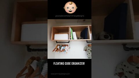DIY Floating Cube Organizer