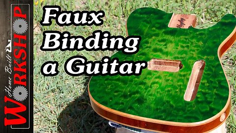 How to do Faux Binding on a Guitar | Natural Wood Faux Binding