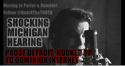 MICHIGAN SENATE VOTER FRAUD HEARING PROOF THE DETROIT CENTER WAS CONNECTED TO THE INTERNET