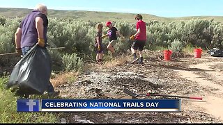 Volunteers clean up trails for National Trails Day